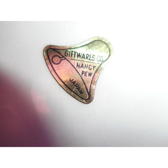 Vintage Nancy Pew Blue Baby Bootie Shoes Ceramic Planter Japan Nursery Decor #5 - Picture 6 of 7